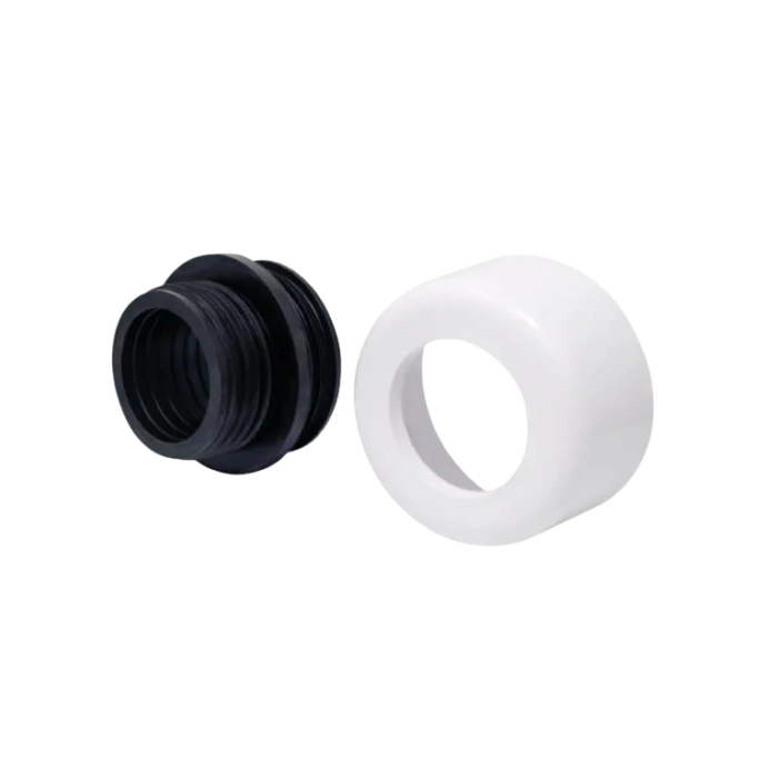 Morsetto combinato ø48-58 mm con coprimorsetto bianco
