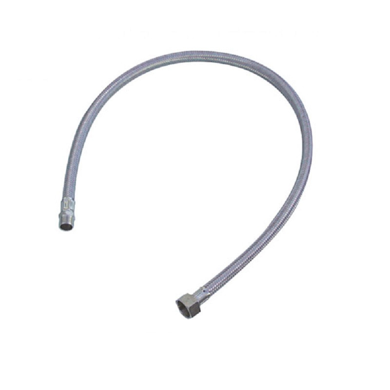 FLESSIBILE INOX DN. 10 DA CM 70 M 3/8 F 1/2 (CALOTTA ALTA PER ALIMENTATORE ARIA);
