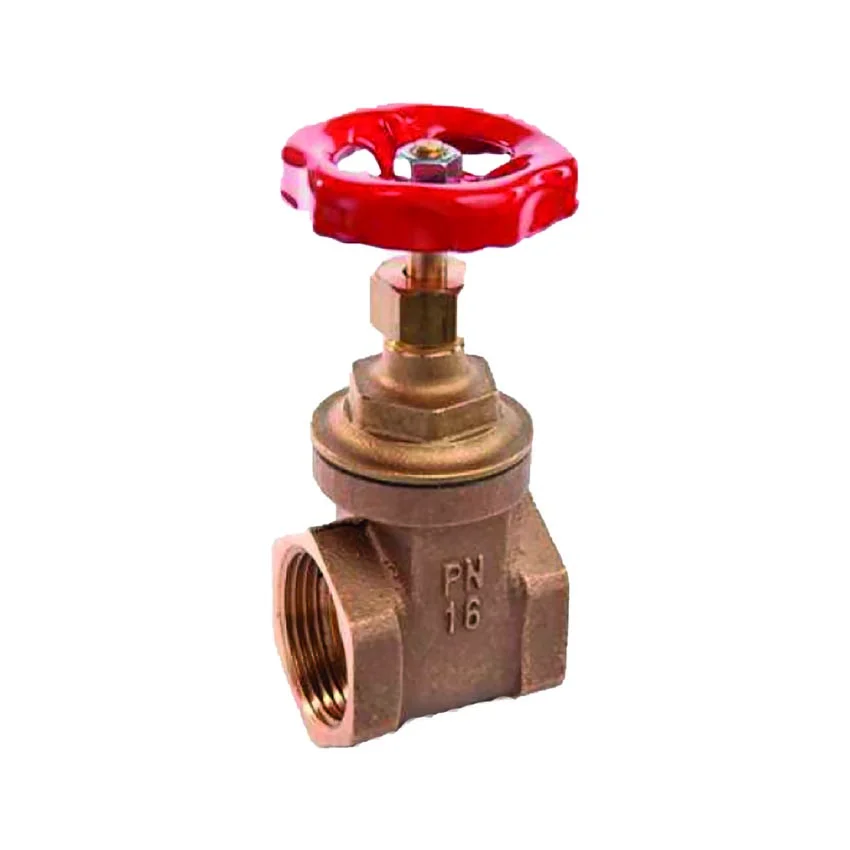 Saracinesca femmina femmina a passaggio totale PN16 in ottone 1"1/2