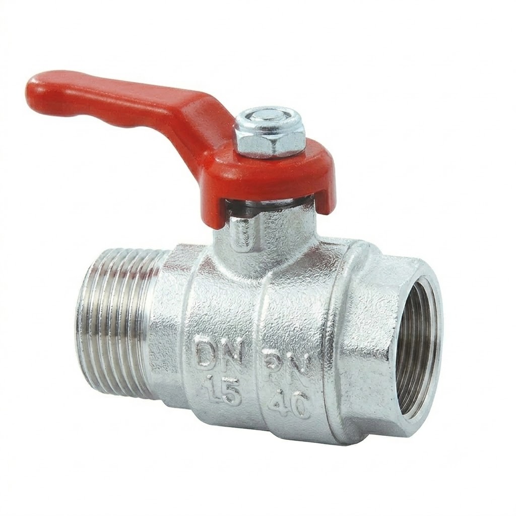 Valvola arresto a leva per gas maschio femmina 1/2"