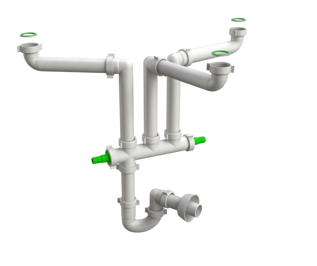 SIFONE SPACE LAVELLO1" 1/ 2 X 40 - 3 VIE BONOMINI