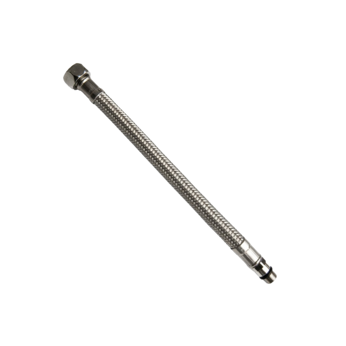 Flessibile inox monoforo M10 Femmina Cm 50