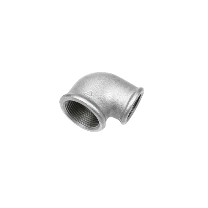 Raccordo curvo gomito femmina femmina ridotto 1"x3/4"