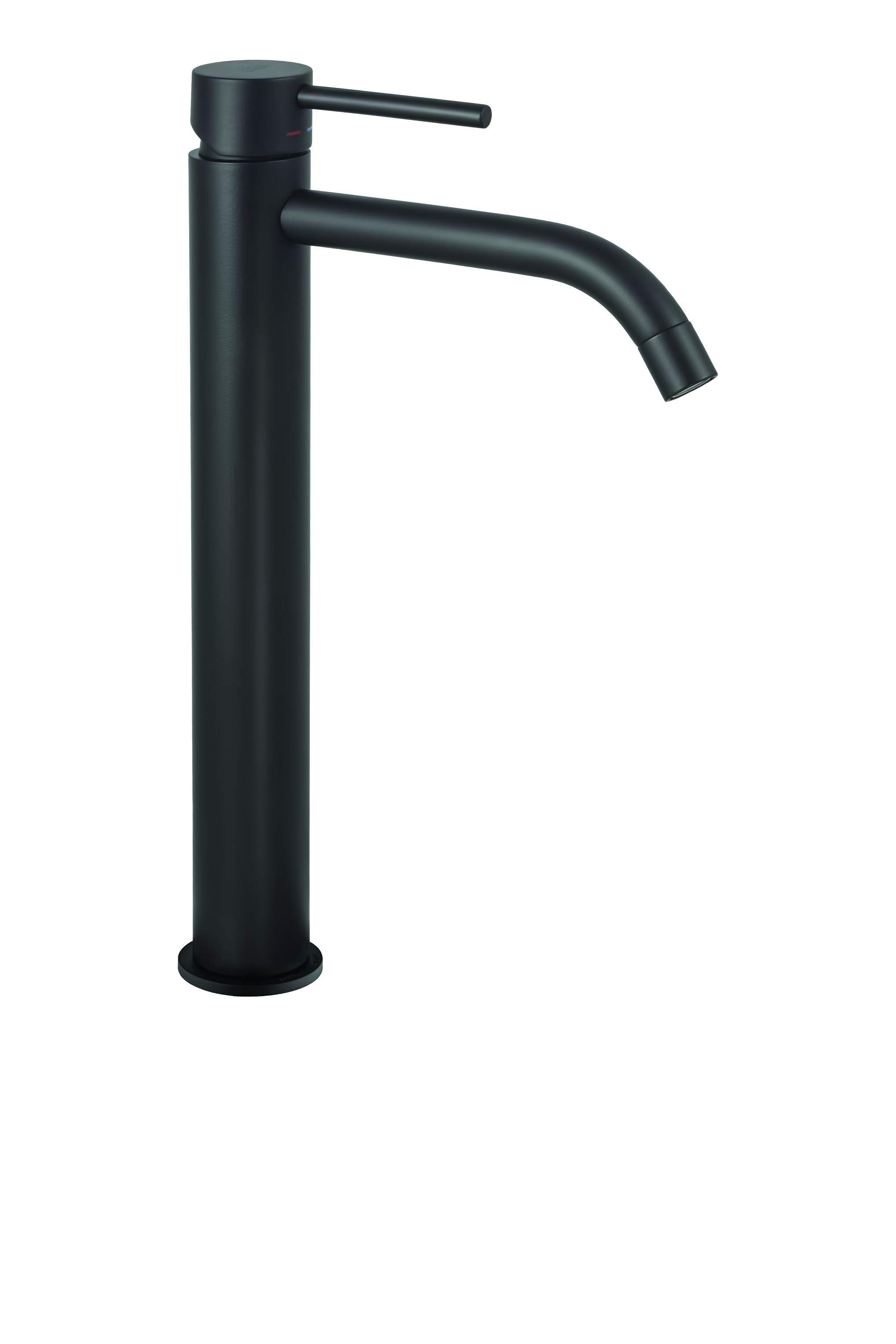 MISCELATORE LAVABO CORPO ALTO DELFI NERO