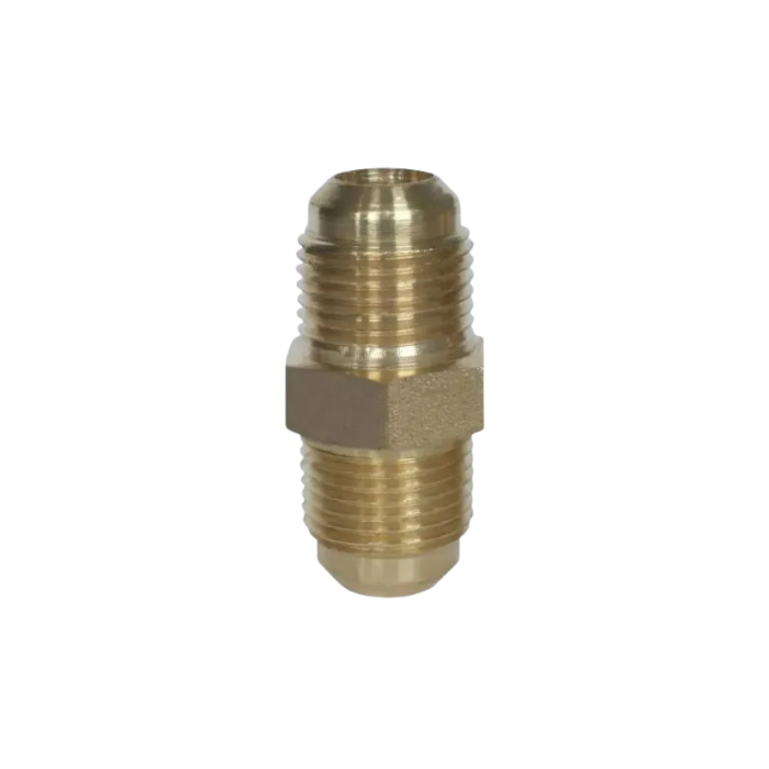 Raccordo diritto giunto niples in ottone per condizionamento 3/8"