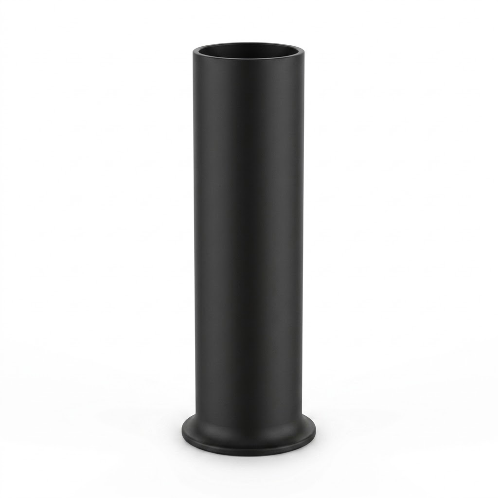 Tubo con cartella ø32 lunghezza mm 250 con calotta nero opaco