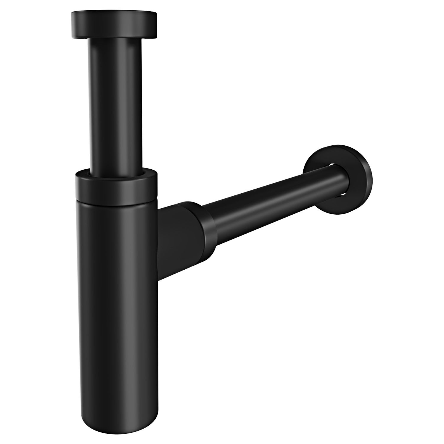 SIFONE IN OTTONE SKY NERO OPACO ATTACCO 1" 1/4"