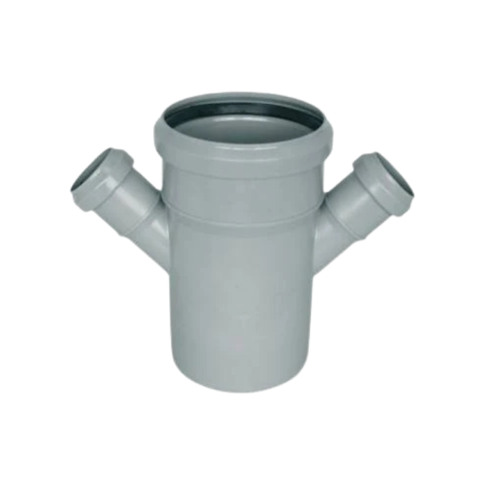 Braga ridotta doppio innesto in pvc