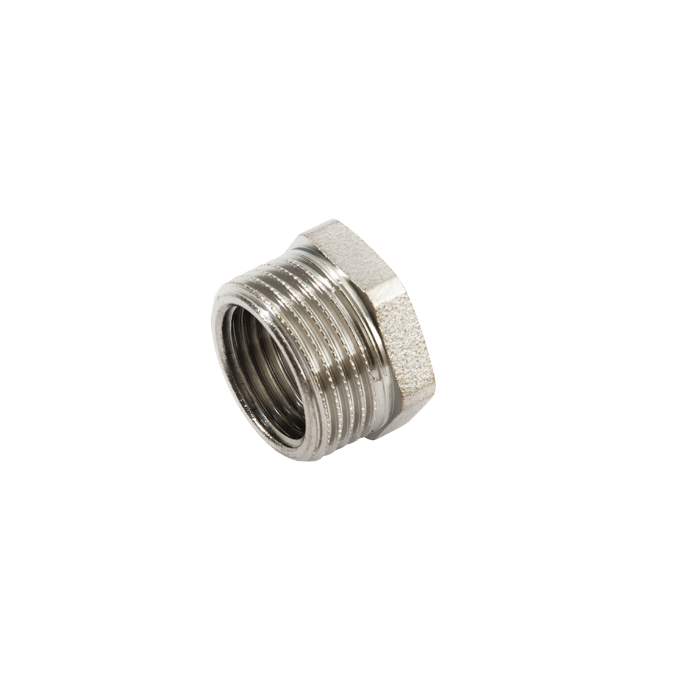 Riduzione esagonale MF in ottone cromato