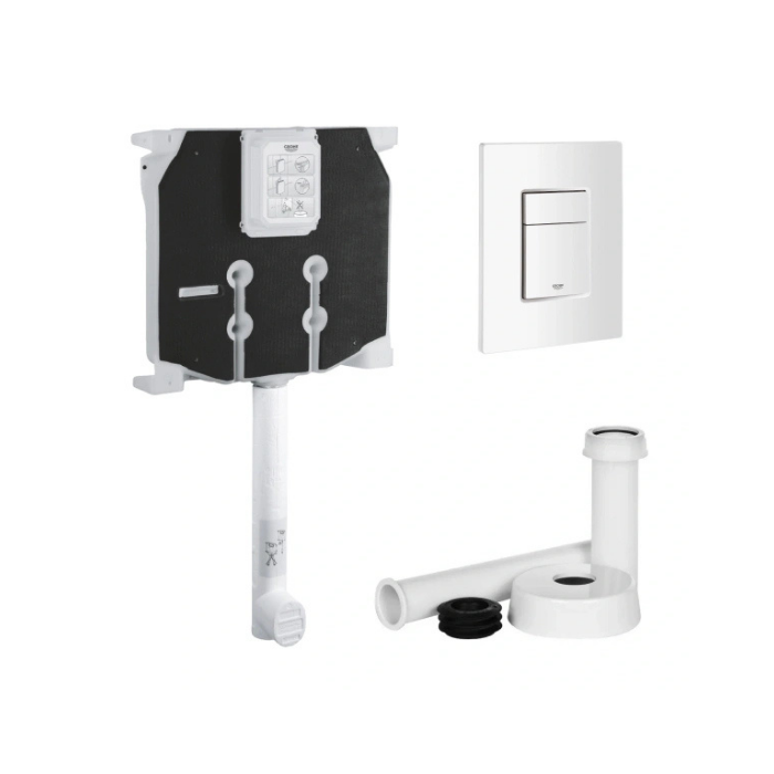 Cassetta di scarico ad incasso modello Dual Flush 38863 e Placca Skate Bianca 38732