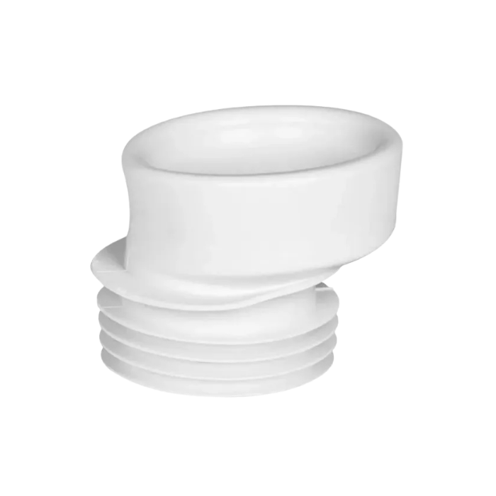 Manicotto eccentrico Cm 2,5 in gomma bianca per wc ø90/110
