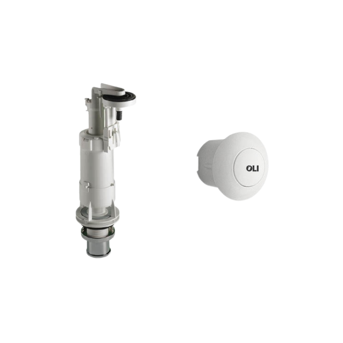 Meccanismo universale modello deluxe comprensivo di pulsante bianco