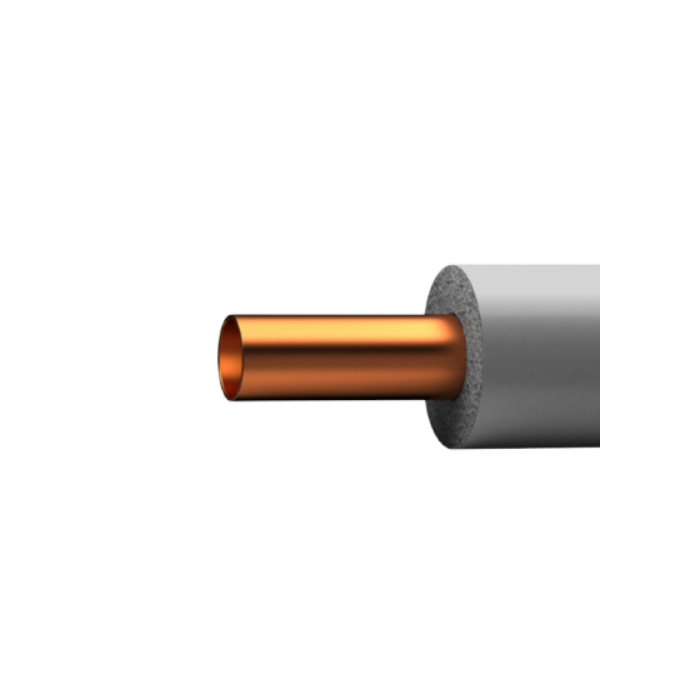 Tubo rame rivestivo PE espanso per condizionamento spessore MM 1 3/4"