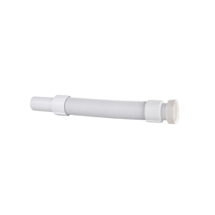 Tubo flessibile spiralato con ghiera in plastica uscita