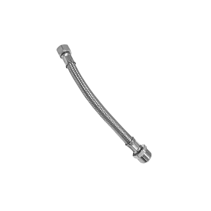 Flessibile inox maschio 1/2" femmina 3/8" DN 10 Cm 50