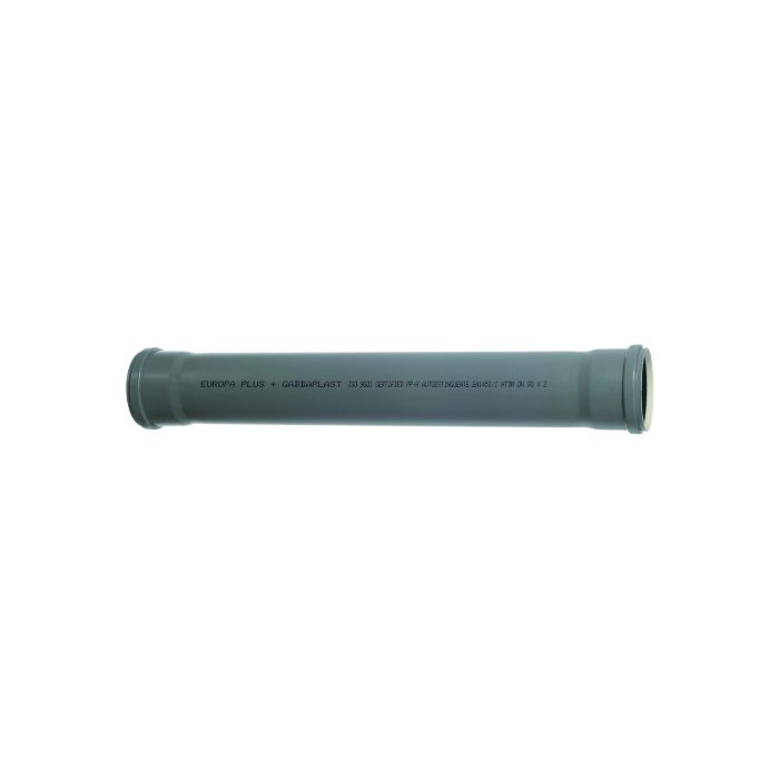 Tubo a 1 bicchiere in pp ad innesto con guarnizione ø125