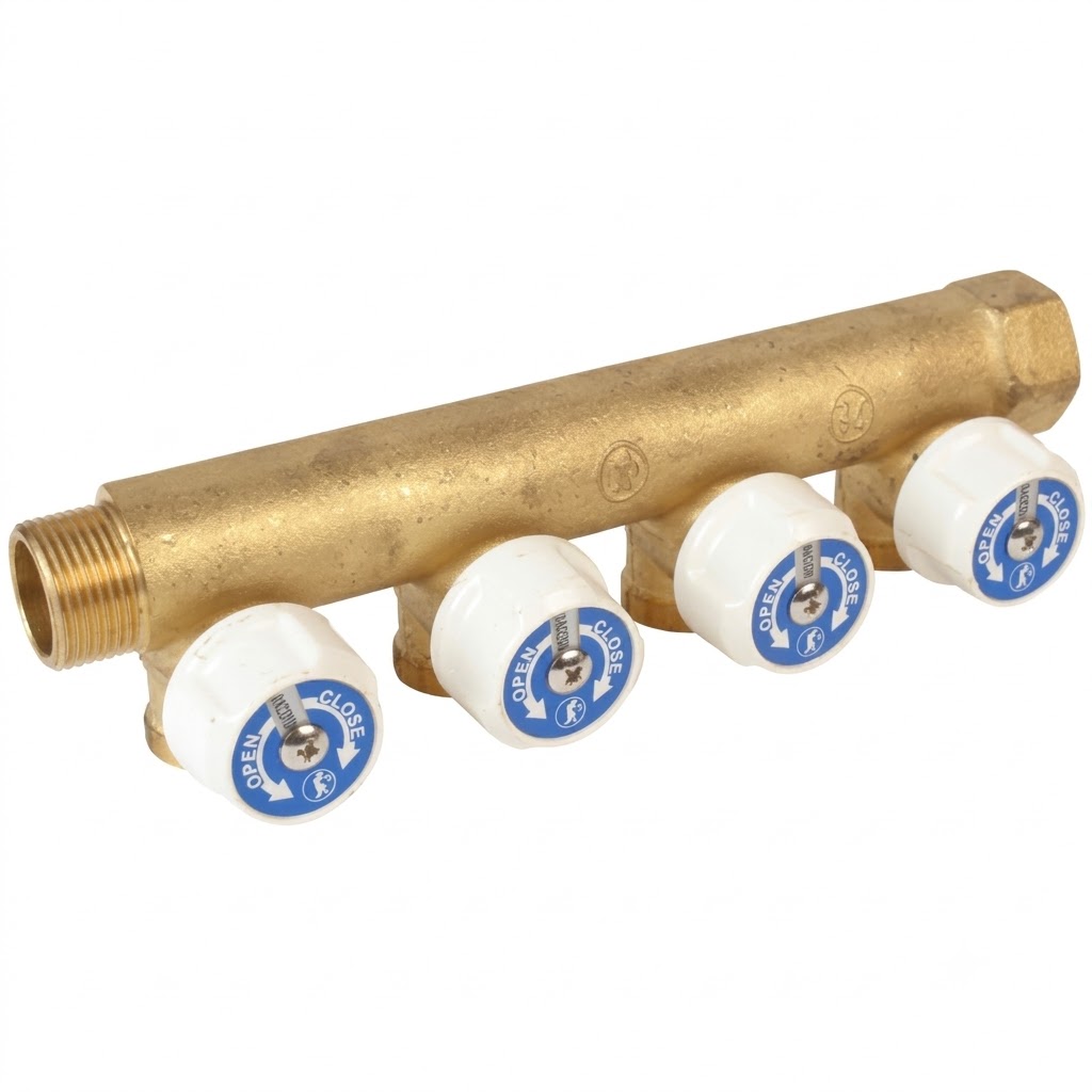 Collettore 3/4" Maschio Femmina Tre Vie Idraulica Giacomini
