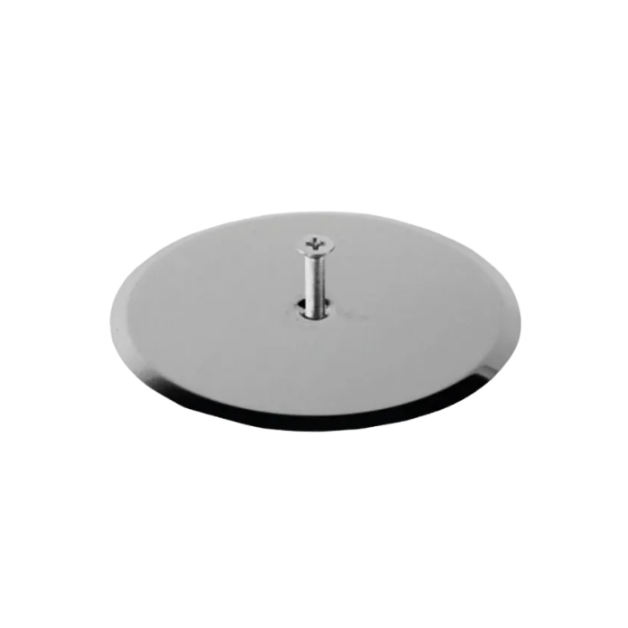Piastra per pavimento in acciaio inox ø140