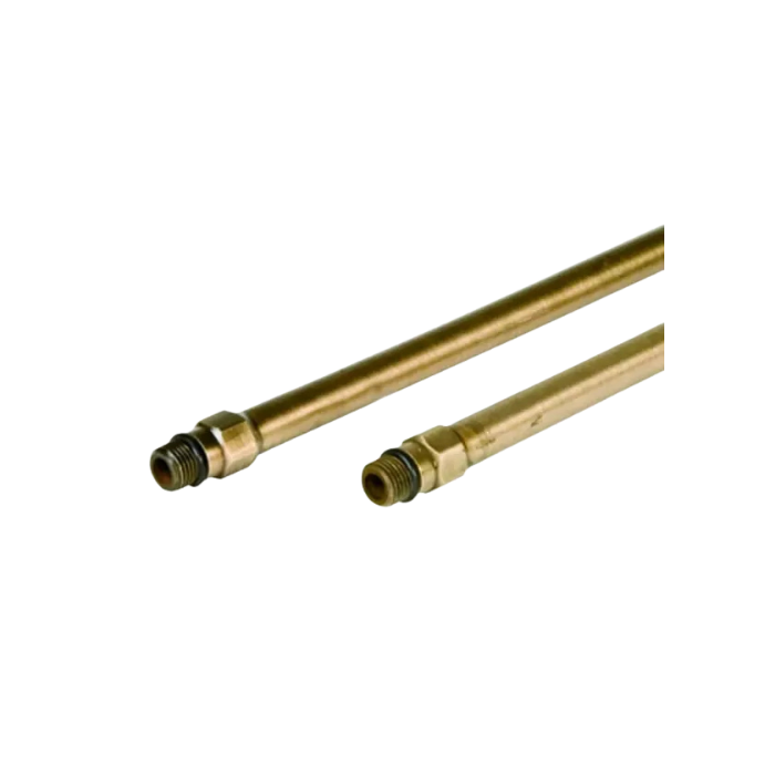 Tubetto rame Ø 10 mm per monoc. L 35 cm M 10x1 Bronzato